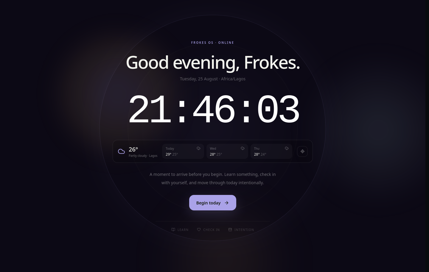Frokes OS interface
